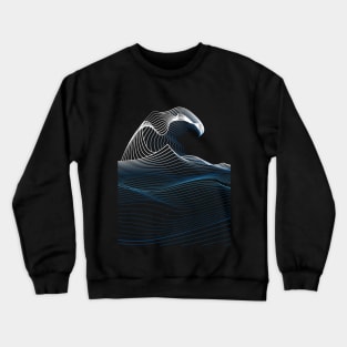 Dramabite The minimal wave off Kanagawa Crewneck Sweatshirt